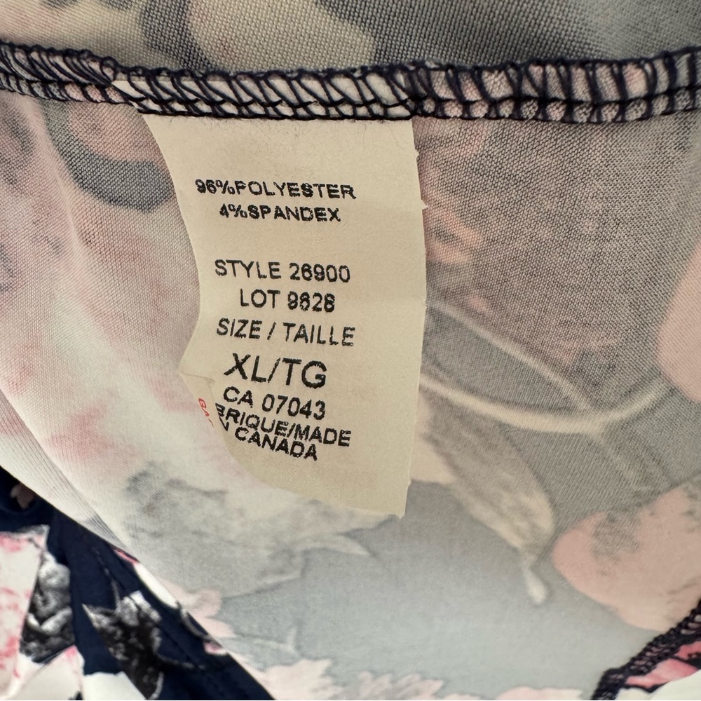 2/$10* Sz XL Erin Blair sleeveless floral top with waist tie detail NWT - Picture 4 of 7